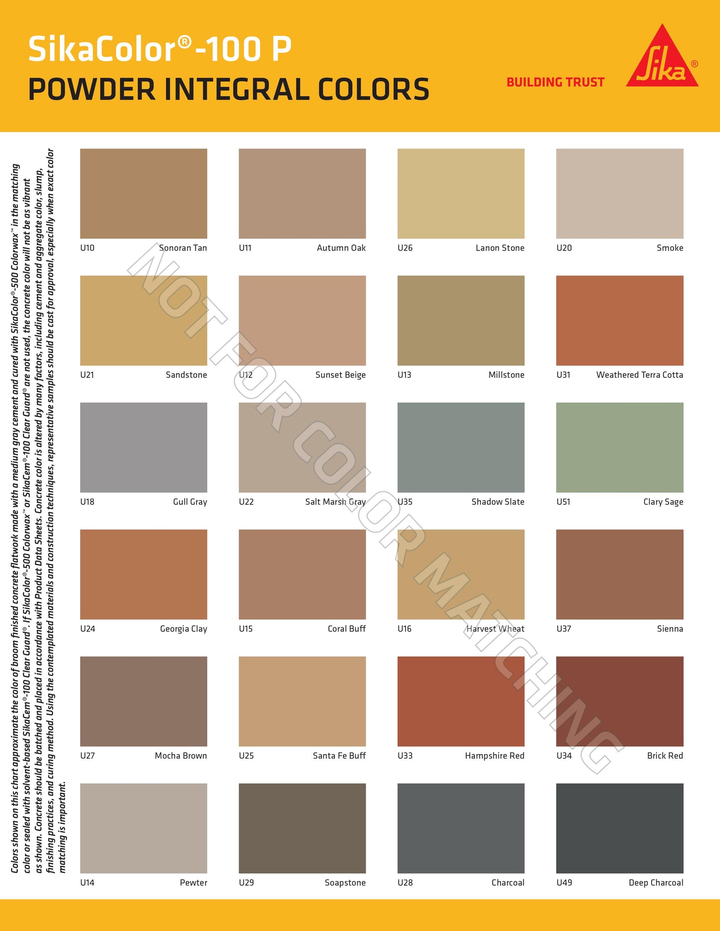 Butterfield 100-SG integral color