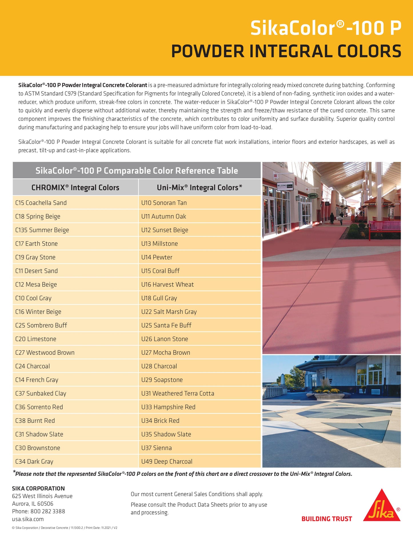 Butterfield 100-SG integral color