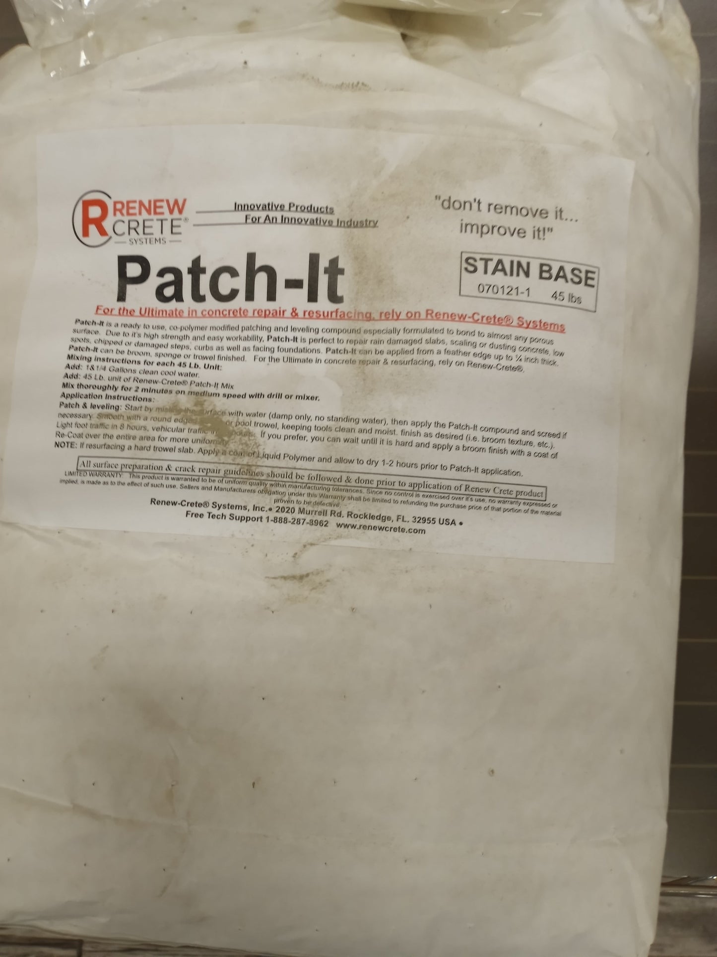 Stain Base Patch It